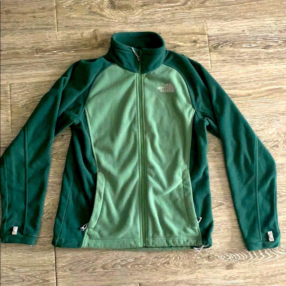 GUC North Face green fleece zip up size medium